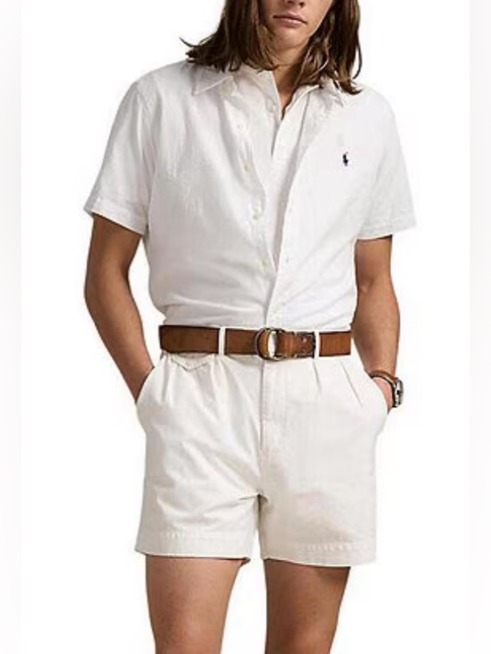 Ralph Lauren Classic Fit Seersucker Short Sleeve Woven Shirt Sz XLT